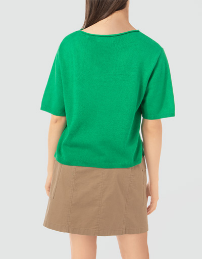 Marc O'Polo Kurzarmpullover mit rollierten Halsausschnitt Zeitlich begrenztes Angebot