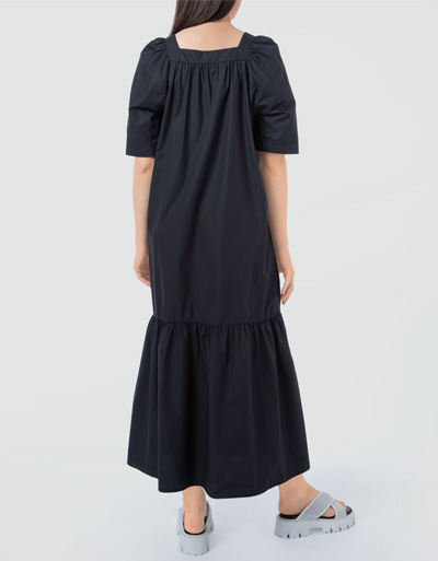 Marc O'Polo Stufenkleid mit eckigen Ausschnitt Große Rabatte