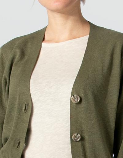 Marc O'Polo Cardigan aus Baumwolle und Leinen Räumungsverkauf