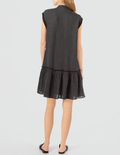 Replay Leinenkleid mit Rüschendetails Begrenztes Angebot