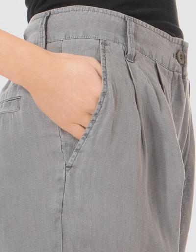 Replay Leinenhose mit Bundfalten Online Shopping