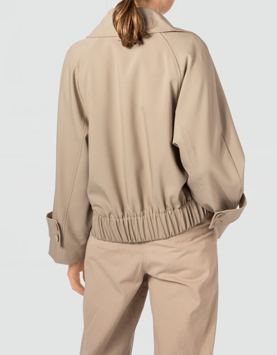 SECOND FEMALE Blouson mit elastischer Saumverarbeitung Tägliche Deals