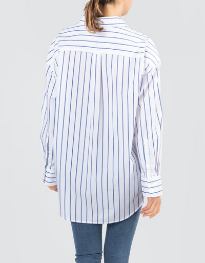 Gant Oversize Bluse im Streifen-Look Begrenzte Freigabe