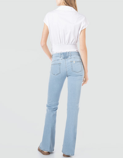 LIU JO Boot-Cut Jeans mit Elastikeinsatz am Bund Outlet