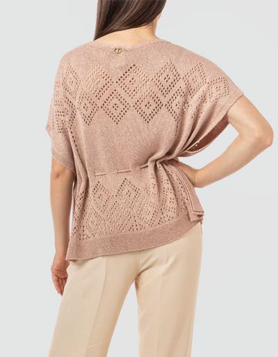 TWIN-SET Pullover mit Lochstickerei Begrenztes Angebot