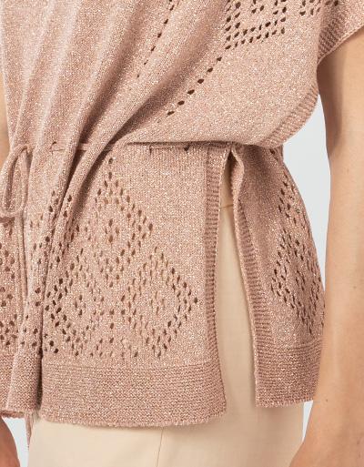 TWIN-SET Pullover mit Lochstickerei Begrenztes Angebot