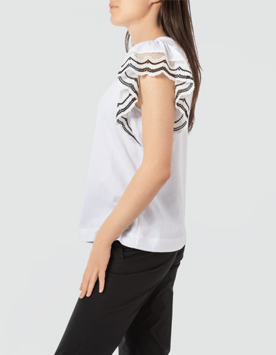 TWIN-SET Blusenshirt mit Makrameespitze Exklusivangebot