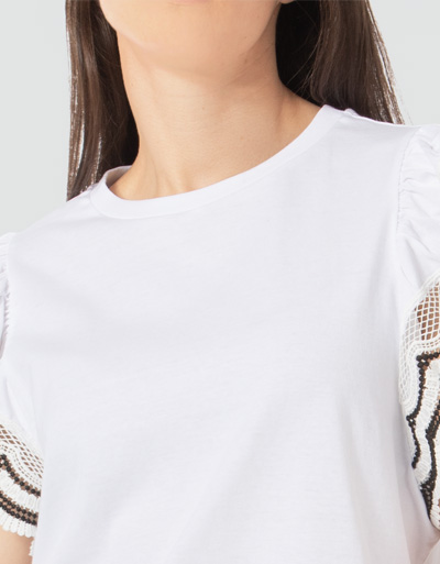 TWIN-SET Blusenshirt mit Makrameespitze Exklusivangebot