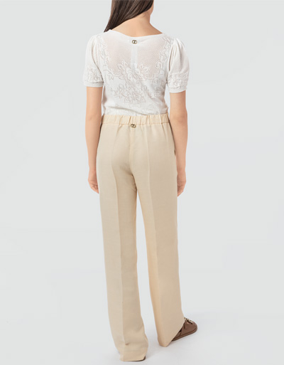 TWIN-SET Marlenehose in italienischer Größe Top Angebot