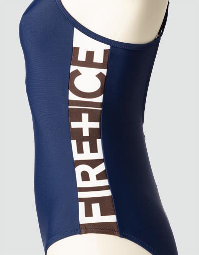 FIRE + ICE Badeanzug mit seitlichen Logo-Print Auslauf