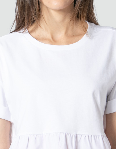 TWIN-SET Blusenshirt im Material Mix Jubiläumsangebot