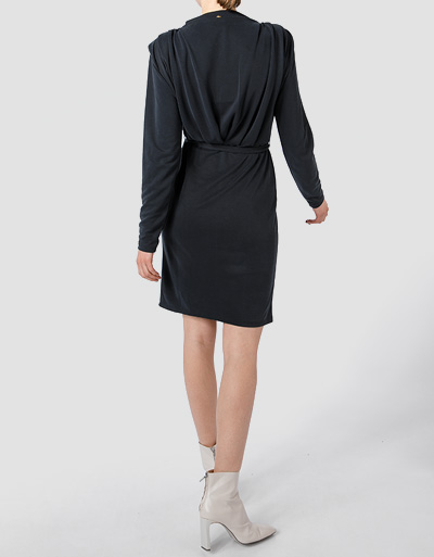 Freebird Jerseykleid mit Drapierungen Sonderangebot der Fabrik