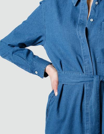 Marc O'Polo Jeanskleid aus Bio Baumwolle Super Rabatt