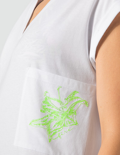 FIRE + ICE T-Shirt mit Brusttasche Kostenloser Versand