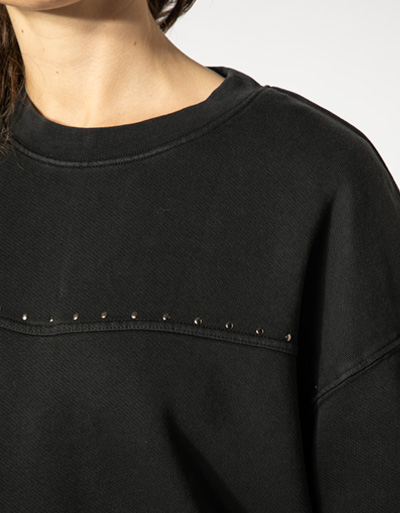Replay Sweatshirt mit Nietendetails Fabrik Onlineshop