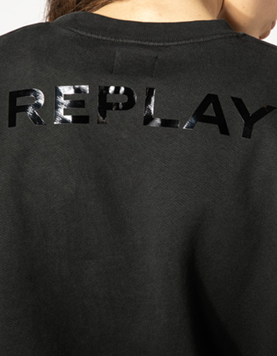Replay Sweatshirt mit Nietendetails Fabrik Onlineshop