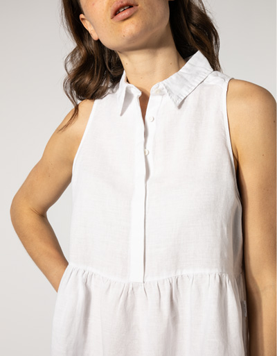 Replay Kleid aus reinem Leinen Sonderangebot