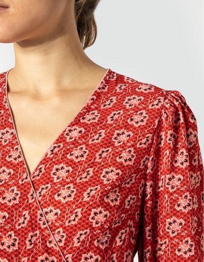 Freebird Wickelkleid mit Allover Print und Glitzergarn Exklusivangebot