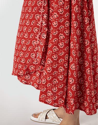 Freebird Wickelkleid mit Allover Print und Glitzergarn Exklusivangebot