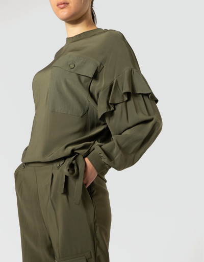 TWIN-SET Blusenshirt in italienischer Größe Vatertagsangebot