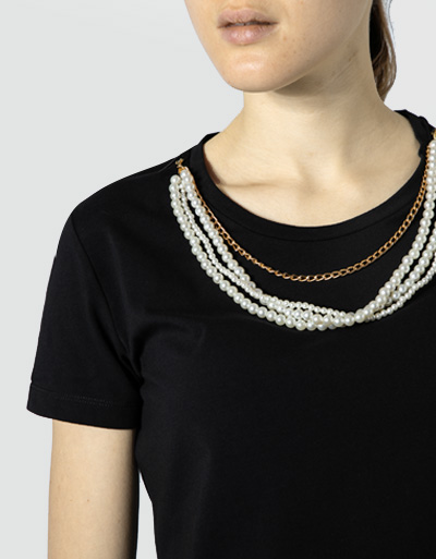 LIU JO T-Shirt mit Kettendetail Exklusive Angebote