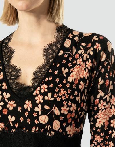 TWIN-SET Kleid mit Spitzendetails Räumungsverkauf