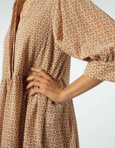SECOND FEMALE Kleid mit Lochstickerei Sonderangebot der Fabrik