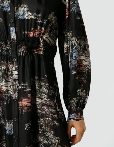 SECOND FEMALE Kleid aus reiner Seide Nur noch ein Tag übrig