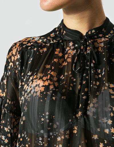 SECOND FEMALE Bluse im floralen Dessin 50% Rabatt für begrenzte Zeit