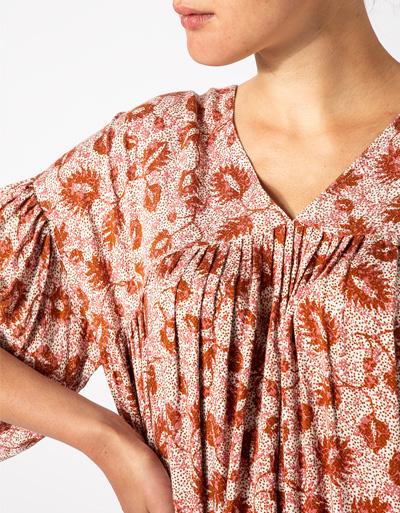 SECOND FEMALE Kleid mit Allover-Print Rabatte dieses Monats