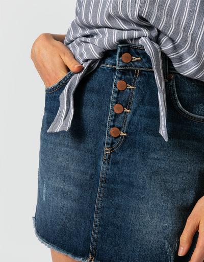 ROXY Minirock aus Denim Schlussverkauf