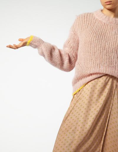 SECOND FEMALE Pullover mit Lochstrick-Muster Letzte 2 Tage