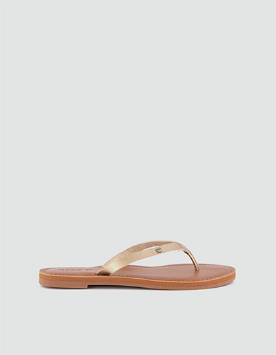 ROXY Zehensandalen in Metallic-Optik Rabatte dieses Monats