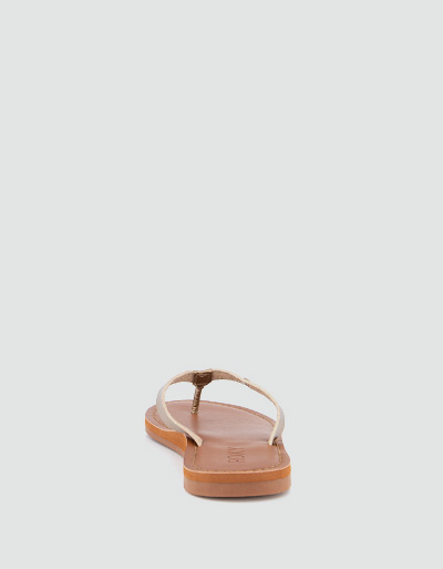 ROXY Zehensandalen in Metallic-Optik Rabatte dieses Monats