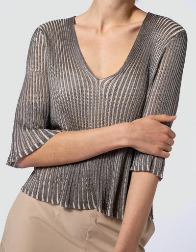 TWIN-SET Pullover aus schimmerndem Garn Fabrikverkauf