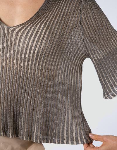 TWIN-SET Pullover aus schimmerndem Garn Fabrikverkauf