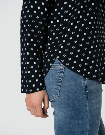 Marc O'Polo Blusenshirt mit Allover-Muster Top Angebot
