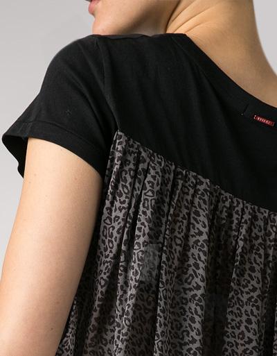 Replay T-Shirt mit Animalprint Vierteljährliche Förderung