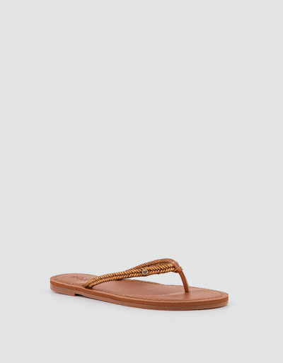 ROXY Zehensandalen mit geflochtenem Riemen Clearance-Verkauf