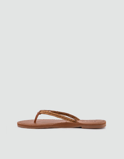 ROXY Zehensandalen mit geflochtenem Riemen Clearance-Verkauf