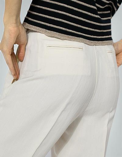 TWIN-SET 7/8 Leinenhose in italienischer Größe Nur für heute