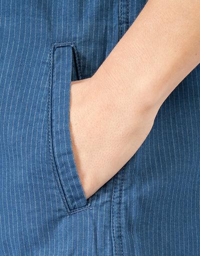 Barbour Shirtkleid in Denim-Optik mit feinen Streifen Neueste Mode