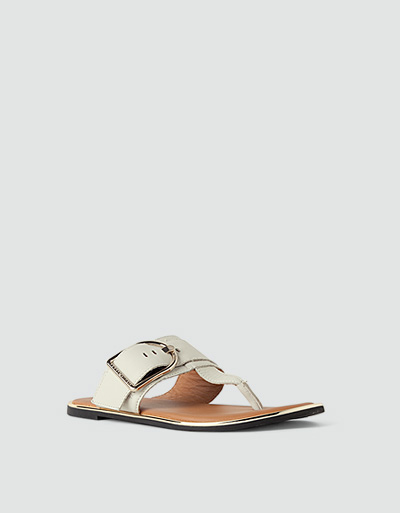 Tommy Hilfiger Zehensandalen mit Gold-Details Zeitlich begrenztes Angebot