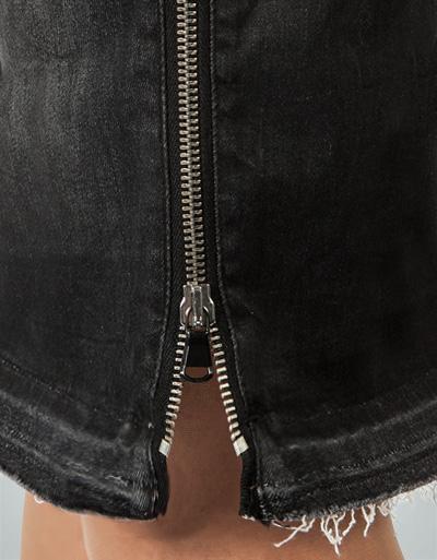 Replay Jeansrock mit Metallreißverschluss zollfrei