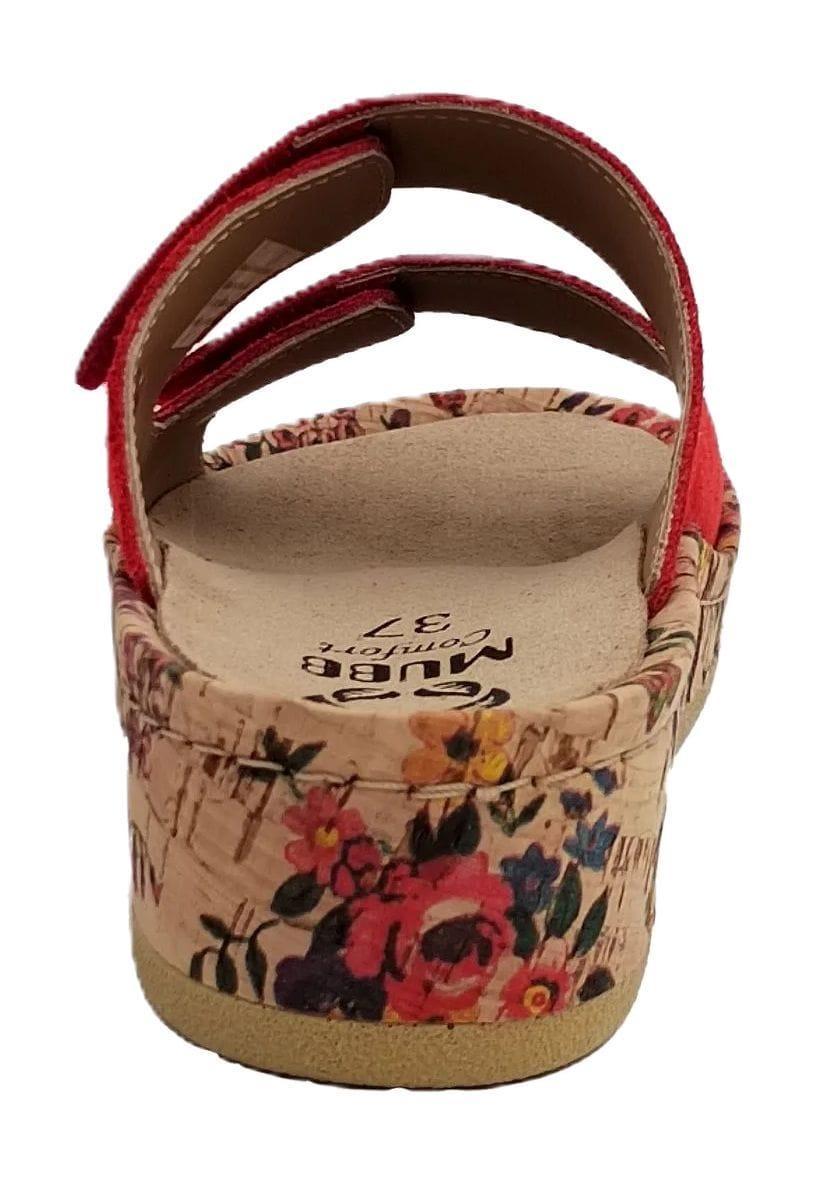 MUBB Mia Pantoletten Klettverschluss Leder für Damen im Angebot