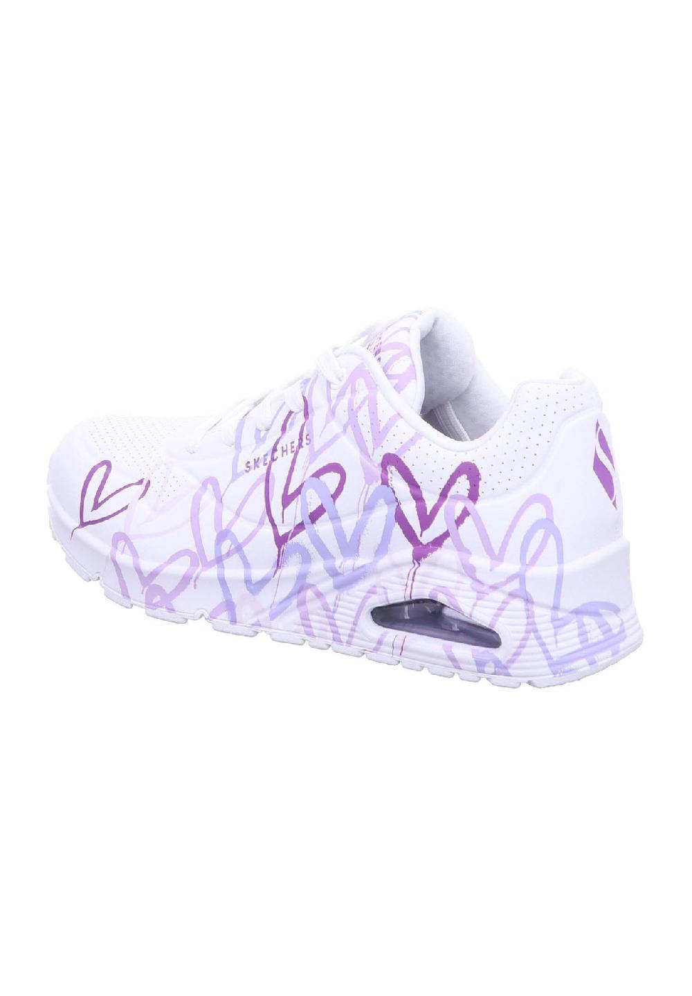 SKECHERS® Uno Sneaker "Spread The Love" Kunstleder für Damen Fabrikladen