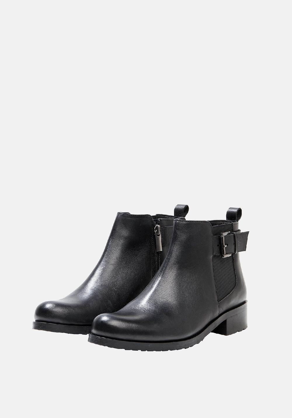sheego Stiefelette mit Band und Schnalle am Schaft Online Shopping