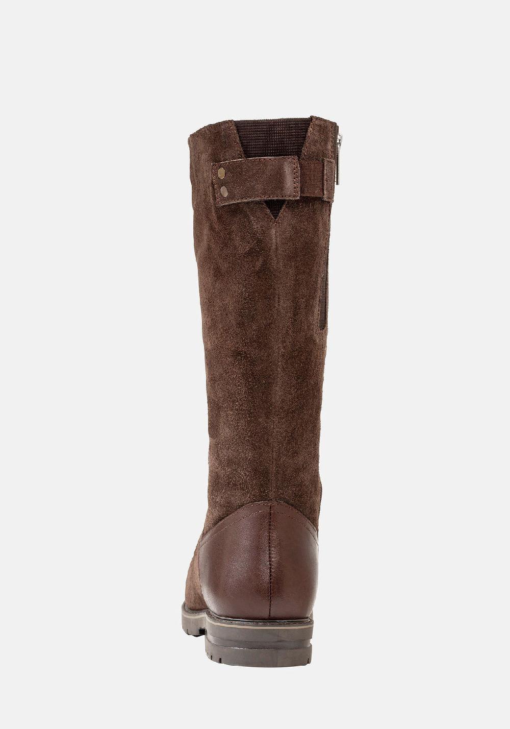 sheego Weitschaftstiefel mit elastischer Zierschnalle Saisonschlussverkauf