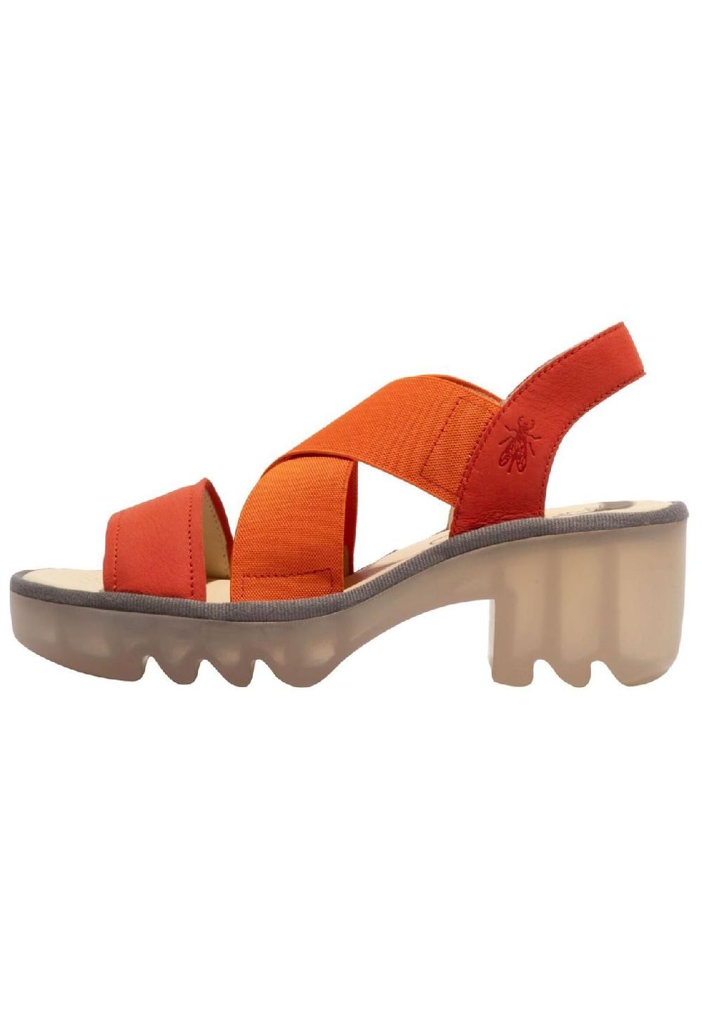 Fly London Leder/Textil Sandalen Letzter Tag