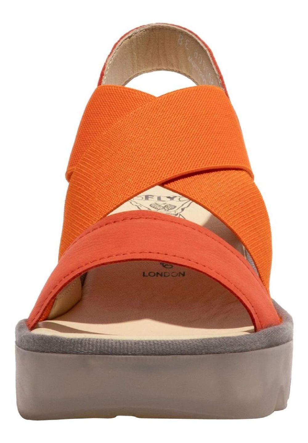 Fly London Leder/Textil Sandalen Letzter Tag